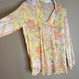 shear blouse. Susan Graver size Small